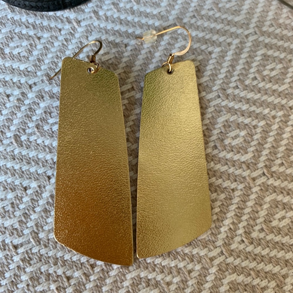 Nickel and Suede leather earrings